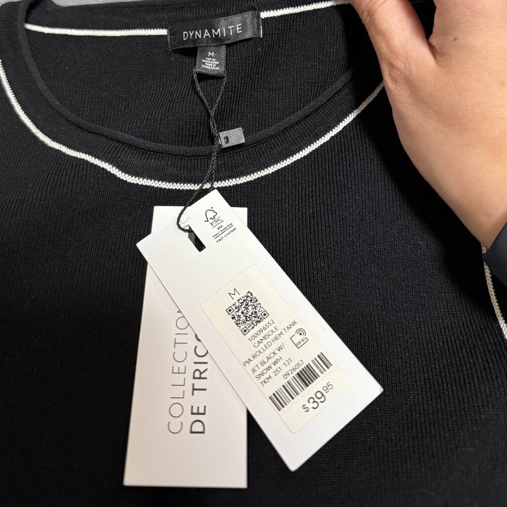 NWT Dynamite Pia Ribbed Tank Top - Picture 8 of 9